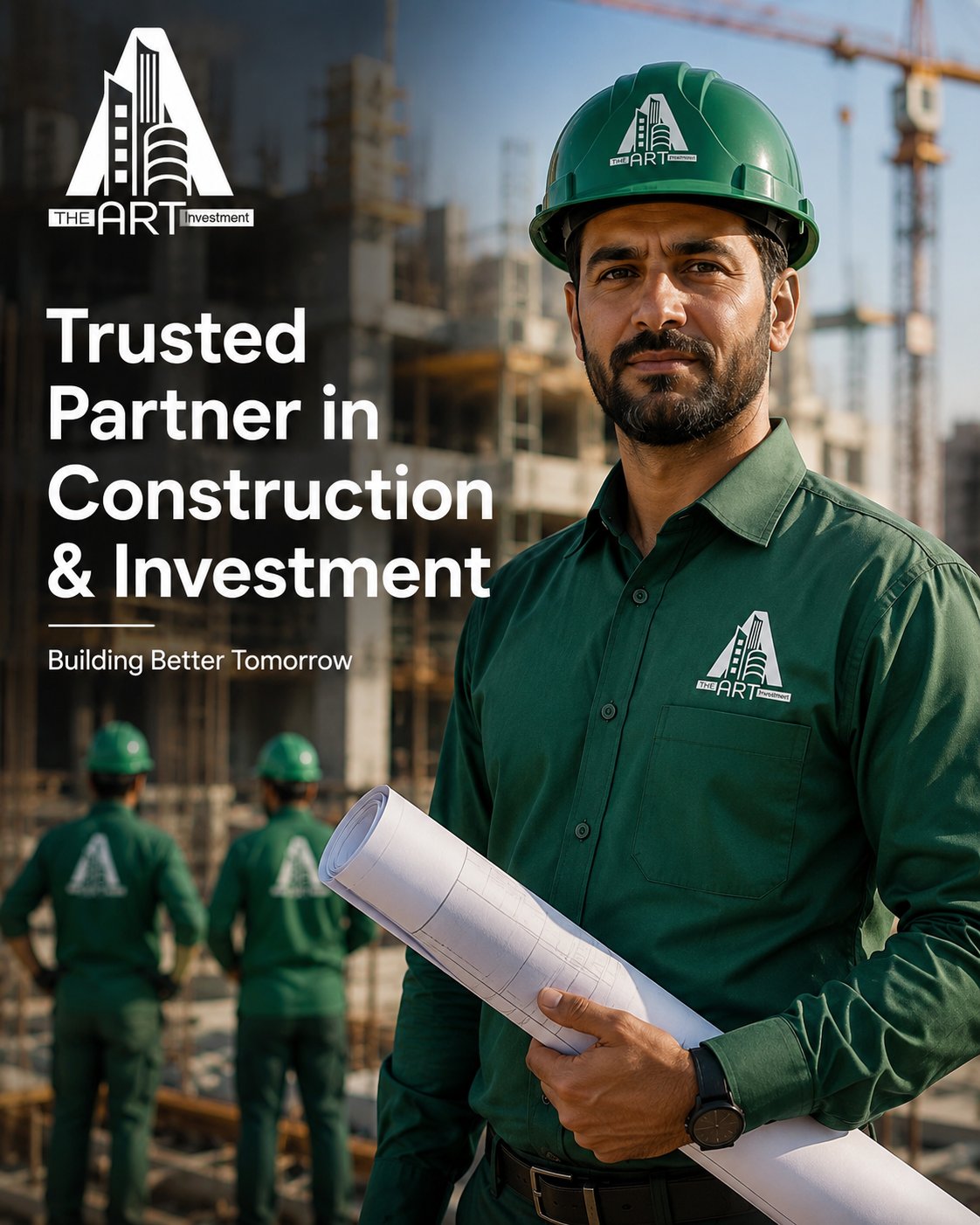 Trusted construction and investment partner engineer on site in Saudi Arabia